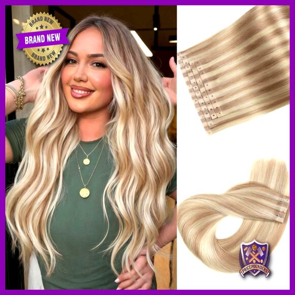 Human Hair Extensions 18 Inch Micro Bead Invisible Weft 4 Pieces main image 6
